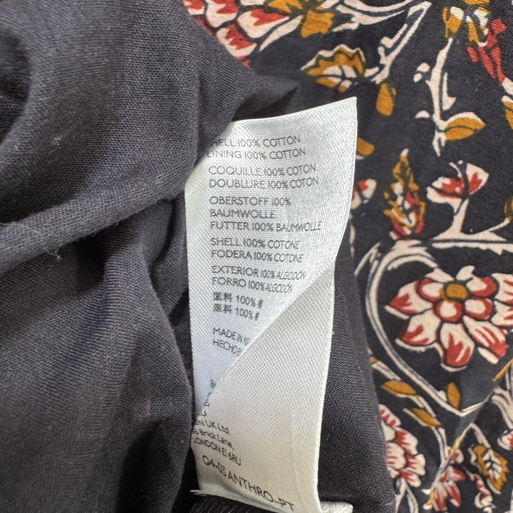 Anthropologie Artisanal Prairie Moody Tiered Ruffle 100% Cotton Midi Dress 3X - Picture 4 of 6